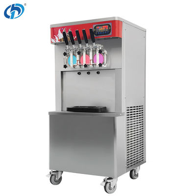 Good price Machine à glace à serveuse douce de haute capacité 5 saveurs Fabricant automatique de glace pour les affaires Matériel Capacité du cylindre 7LX3 1.8LX3 en ligne