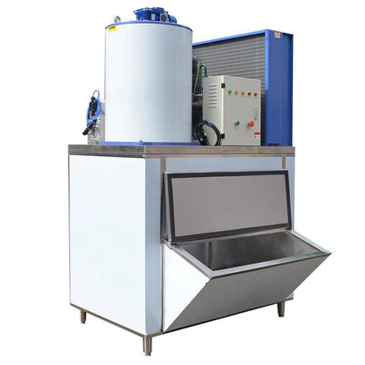 Good price Capacité de réfrigération 12,3 KW 2000kg 2 tonnes machine à glace en flocons à vendre pour les entreprises machine à glace industrielle commerciale en ligne