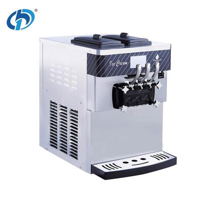 Good price Tableau haut en acier inoxydable 3 saveurs Commercial Automatique à service doux machine à glaçons 540*785*835 mm 86KG en ligne